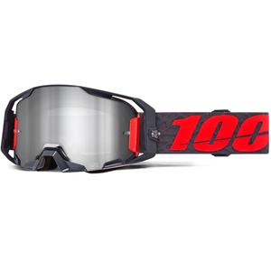Lunettes de motocross 100% ARmatic Toro avec plexiglas argenté
