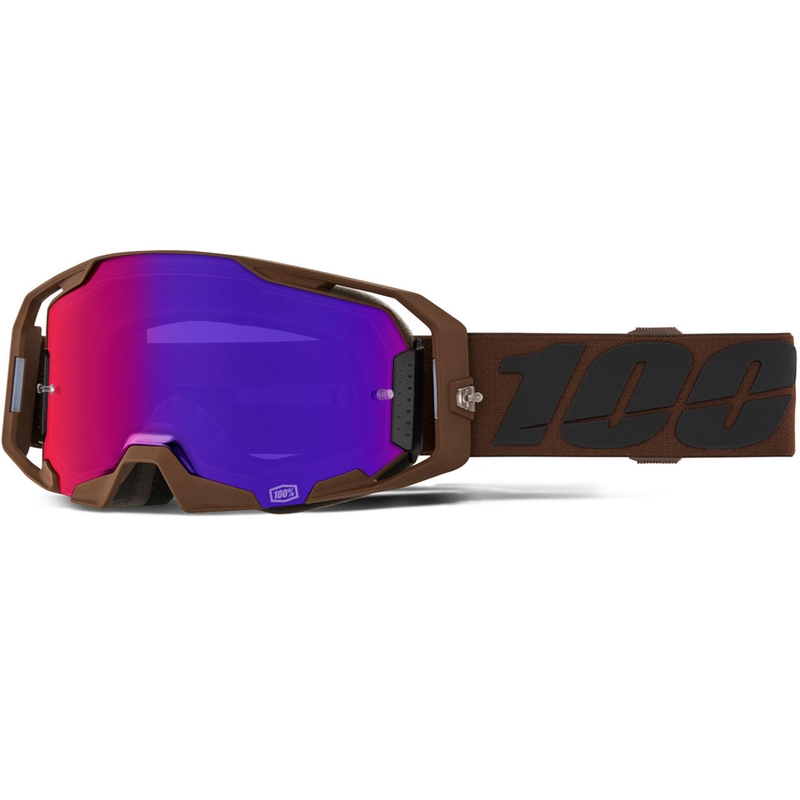 Lunettes de motocross 100% ARmatic Salcedo avec plexiglas violet