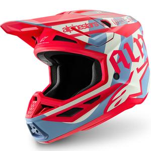 Casque de motocross Alpinestars Supertech S-M7 édition limitée Beast Coast gris-noir-orange