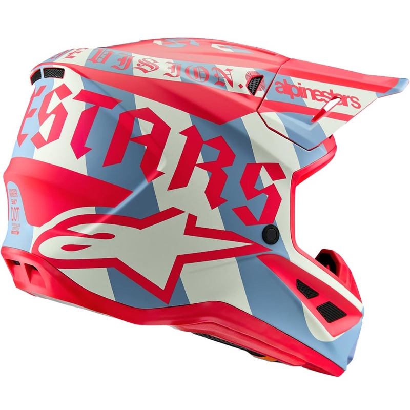 Casque de motocross Alpinestars Supertech S-M7 édition limitée Beast Coast gris-noir-orange