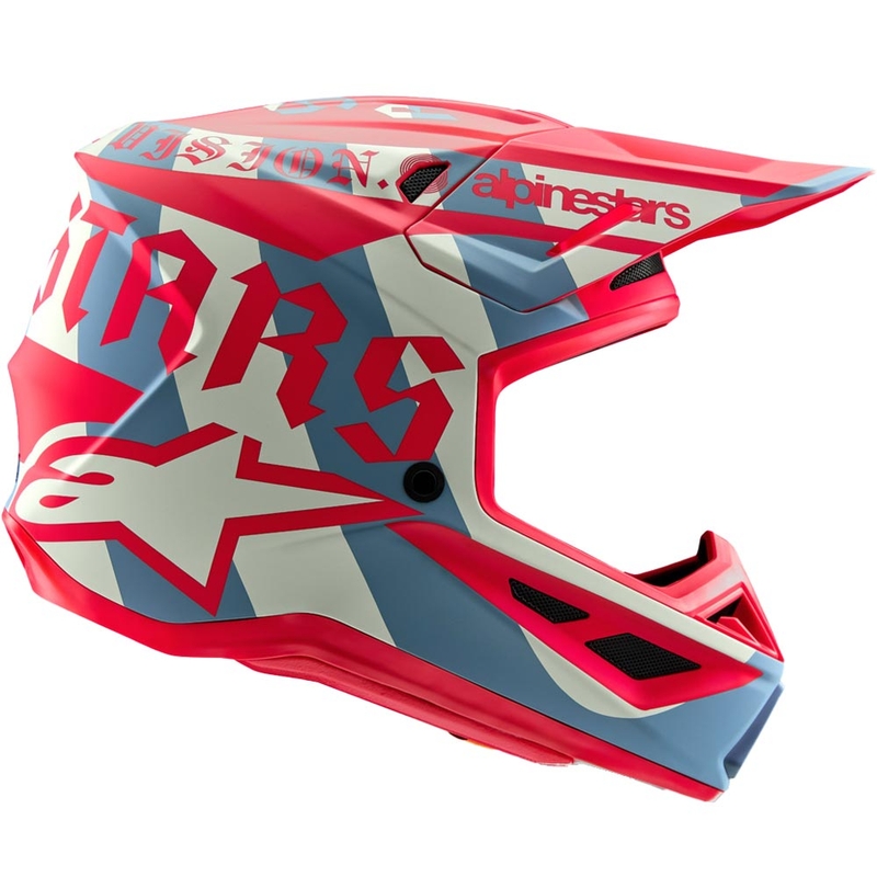 Casque de motocross Alpinestars Supertech S-M7 édition limitée Beast Coast gris-noir-orange
