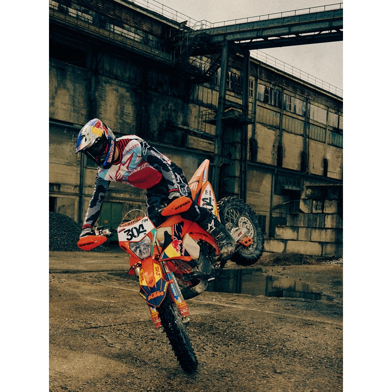 Maillot de motocross Alpinestars Techstar édition limitée Beast Coast, gris-noir-orange