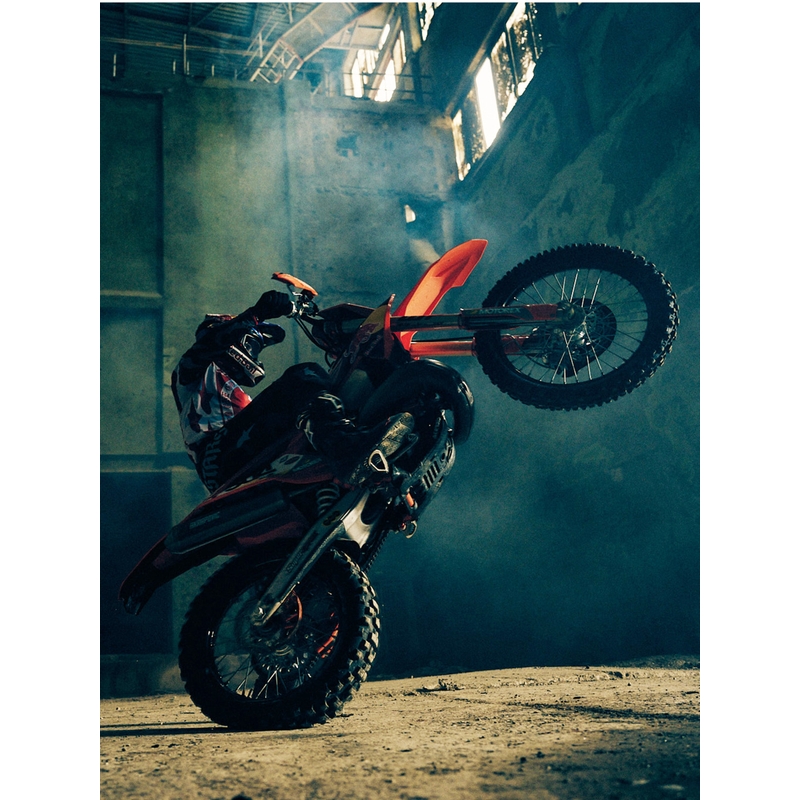 Maillot de motocross Alpinestars Techstar édition limitée Beast Coast, gris-noir-orange