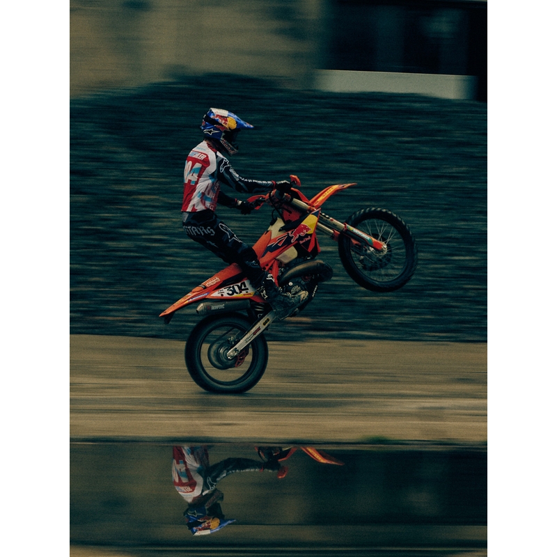 Maillot de motocross Alpinestars Techstar édition limitée Beast Coast, gris-noir-orange
