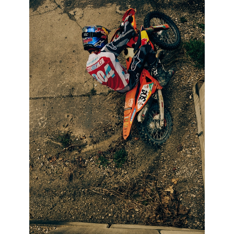 Maillot de motocross Alpinestars Techstar édition limitée Beast Coast, gris-noir-orange