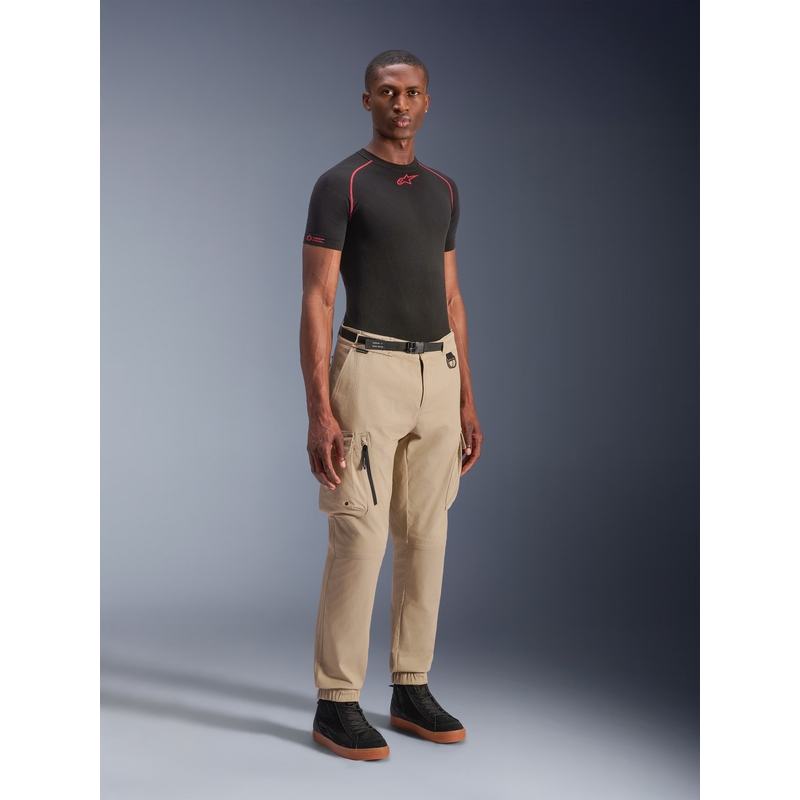 Pantalon de moto cargo Alpinestars Flex-AST beige clair