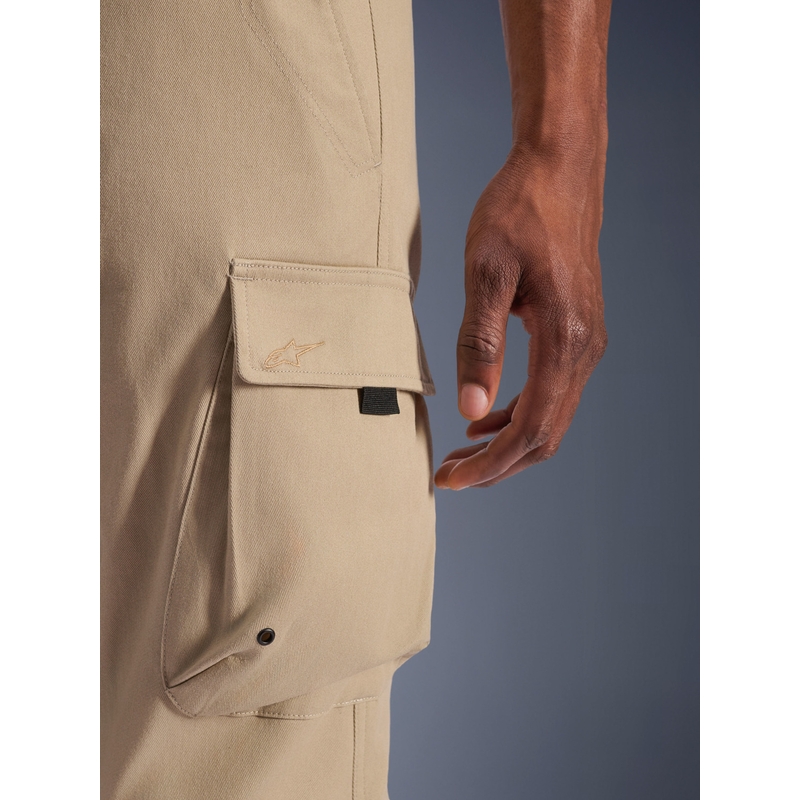 Pantalon de moto cargo Alpinestars Flex-AST beige clair