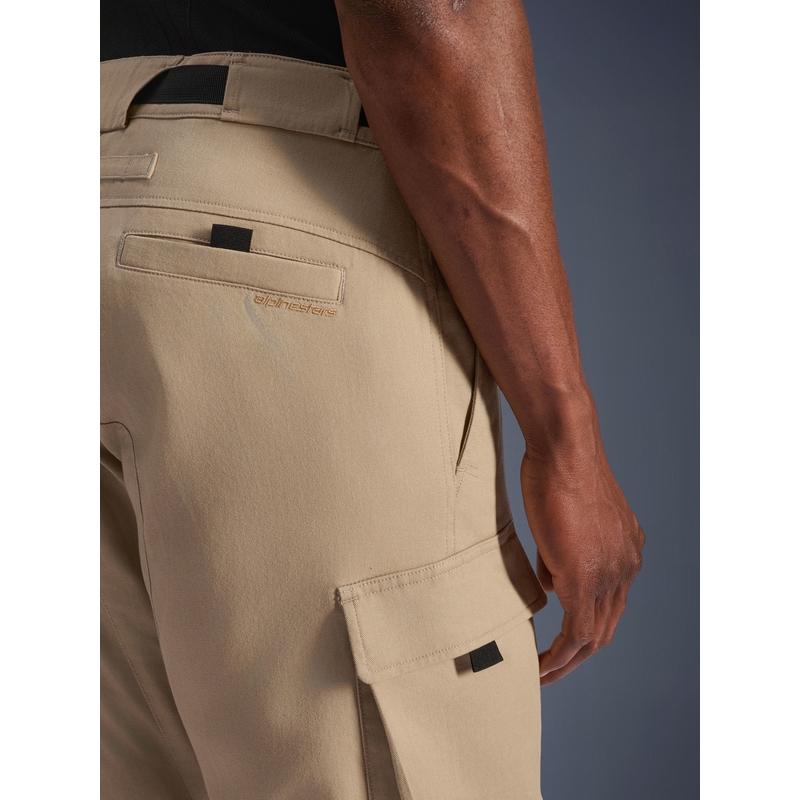 Pantalon de moto cargo Alpinestars Flex-AST beige clair