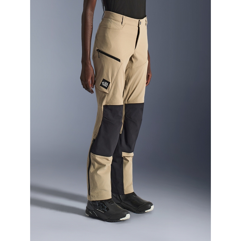 Pantalon de moto Alpinestars Stella Explore AST pour femme, marron clair-noir