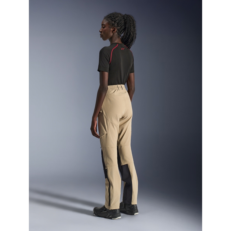 Pantalon de moto Alpinestars Stella Explore AST pour femme, marron clair-noir