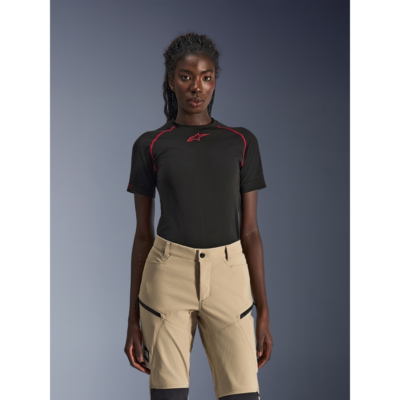 Pantalon de moto Alpinestars Stella Explore AST pour femme, marron clair-noir