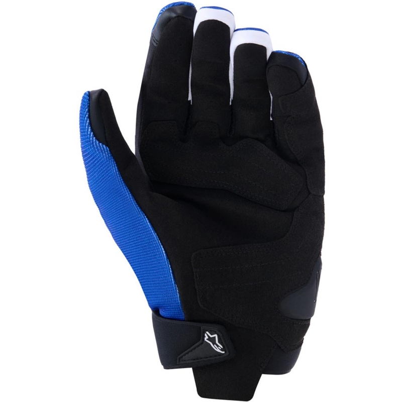 Gants de moto Alpinestars SP X 1 FQ20, collection bleu-noir-rouge fluo
