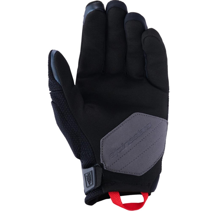 Gants de moto Alpinestars Durack gris foncé-rouge