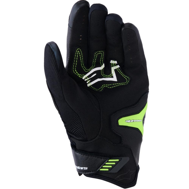 Gants de moto Alpinestars SP-R PRO noir et jaune fluo