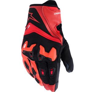 Gants de moto Alpinestars SP-R PRO rouge fluo rouge-noir