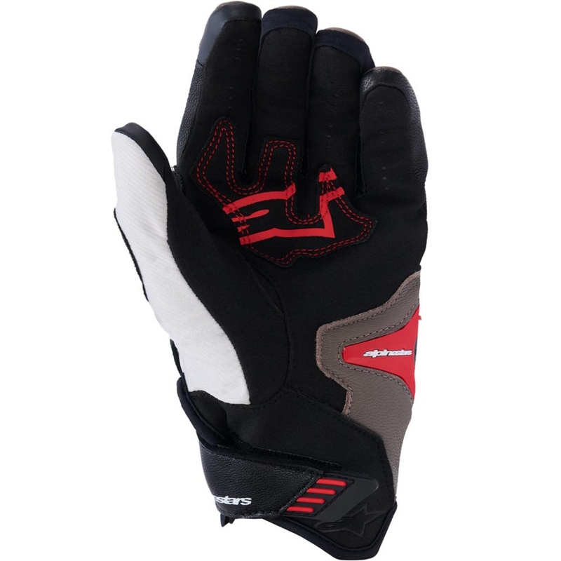 Gants de moto Alpinestars SP-R PRO gris clair-marron-orange