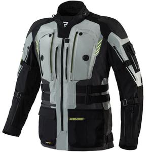 Veste de moto Rebelhorn Patrol gris-noir-jaune fluo