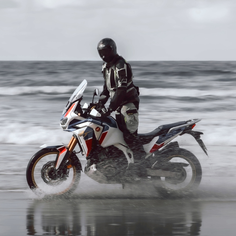 Veste de moto Rebelhorn Patrol gris-noir-jaune fluo