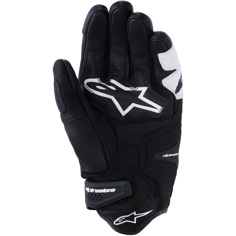 Gants de moto Alpinestars SP-R TECH blancs et noirs