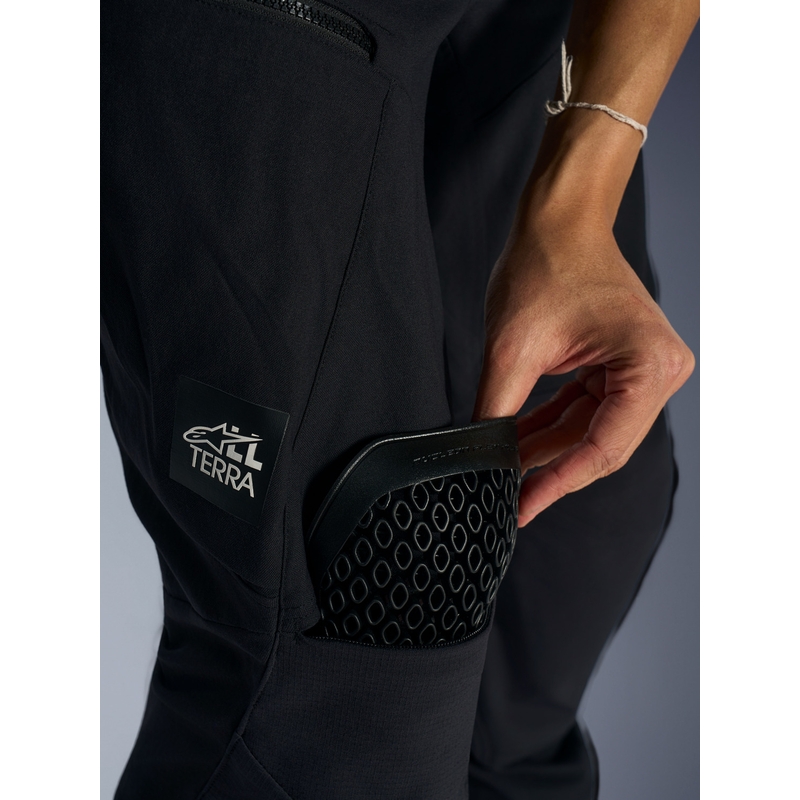 Pantalon de moto court Alpinestars Explore AST noir