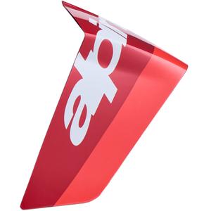 Spoiler aérodynamique pour casques de moto Alpinestars Supertech R10 Arius, profil racing rouge fluo-rouge-blanc