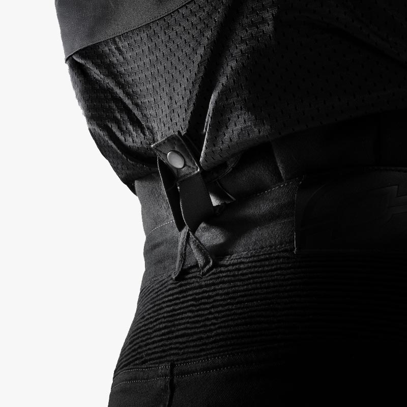 Blouson de moto en cuir noir Ozone Colt