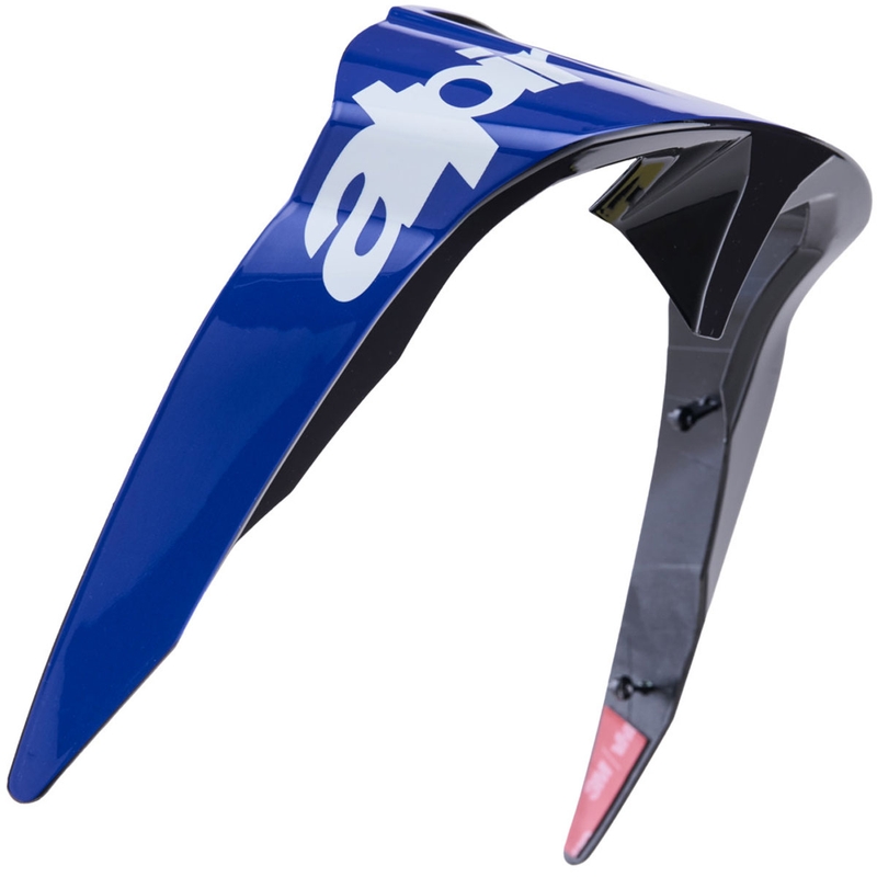 Spoiler aérodynamique pour casques de moto Alpinestars Supertech R10 Arius profil standard bleu-blanc-noir