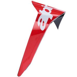 Spoiler aérodynamique pour casques moto Alpinestars Supertech R10 Arius, profil standard, rouge fluo-rouge-blanc