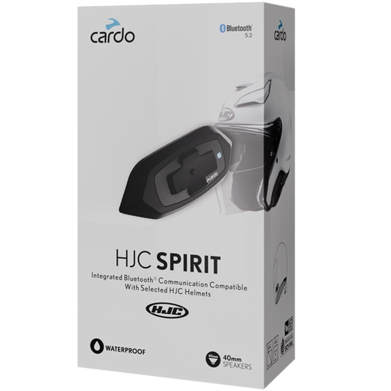 Intercom moto Cardo HJC Spirit noir