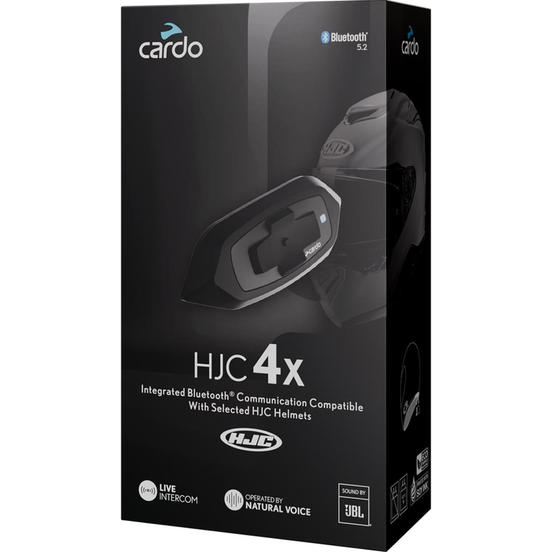 Intercom moto Cardo HJC 4X noir