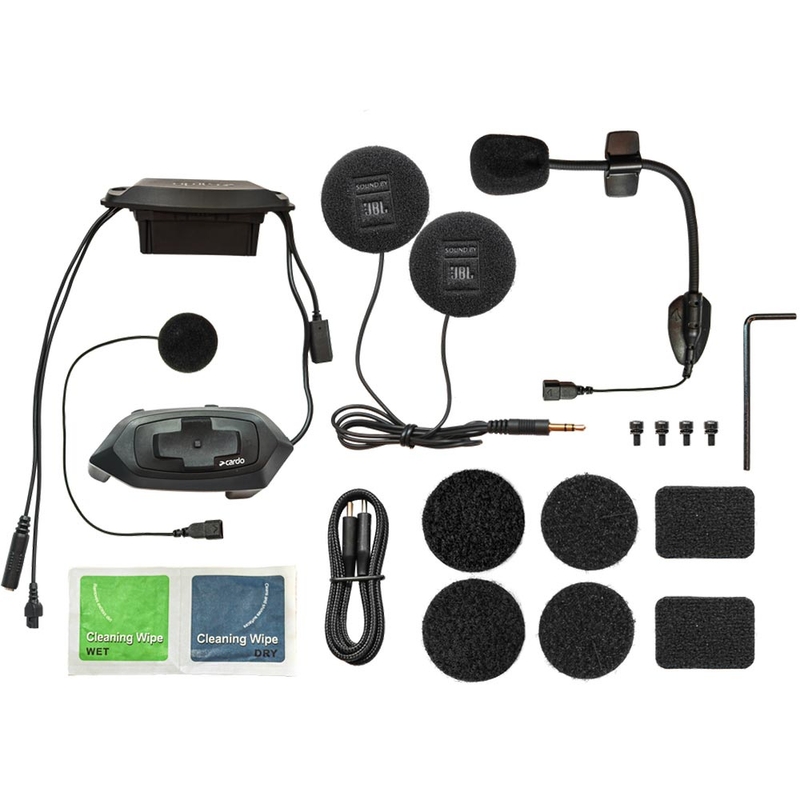 Interphone moto Cardo HJC Packtalk noir