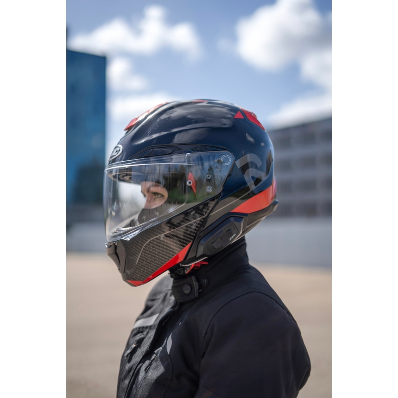 Interphone moto Cardo HJC Packtalk noir