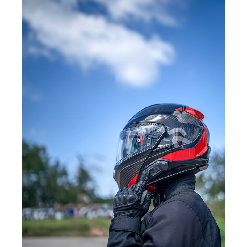 Interphone moto Cardo HJC Packtalk noir