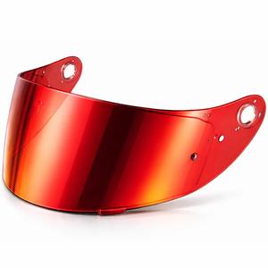 Visière pour casques de moto Cassida Orbit avec préparation Pinlock REVO miroir rouge