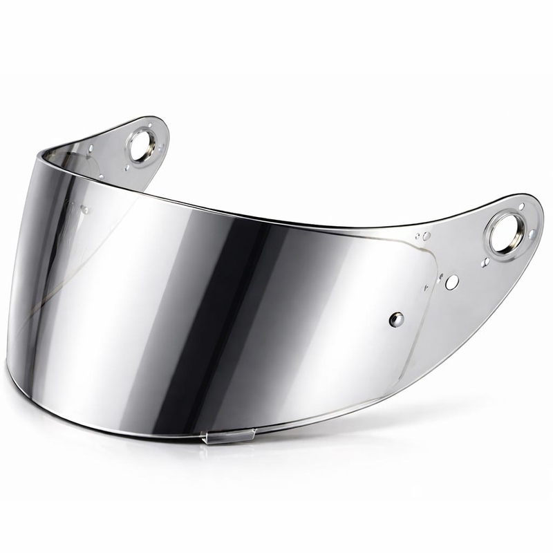 Visière pour casques de moto Cassida Orbit avec préparation Pinlock, finition miroir argentée