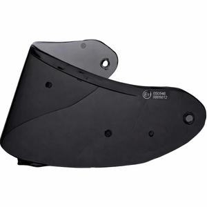 Visière pour casque de moto ZED XD1 pré-équipée pour film FogCity, fumée foncée