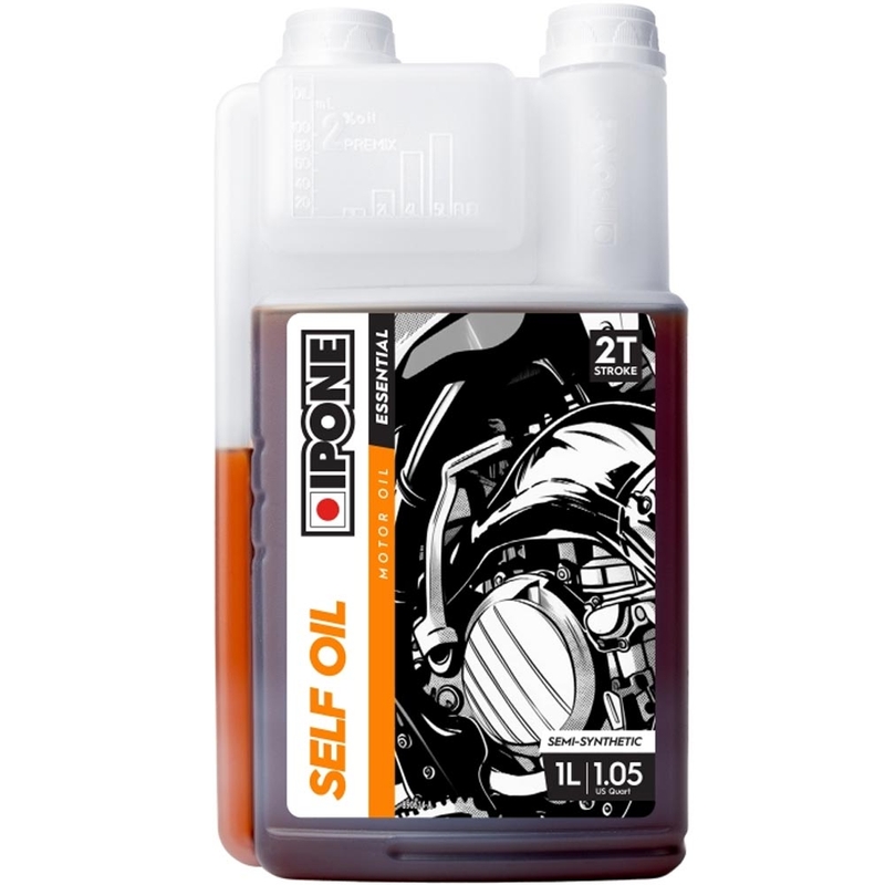 Huile semi-synthétique à mélanger avec le distributeur IPONE Self Oil 2T 1 l