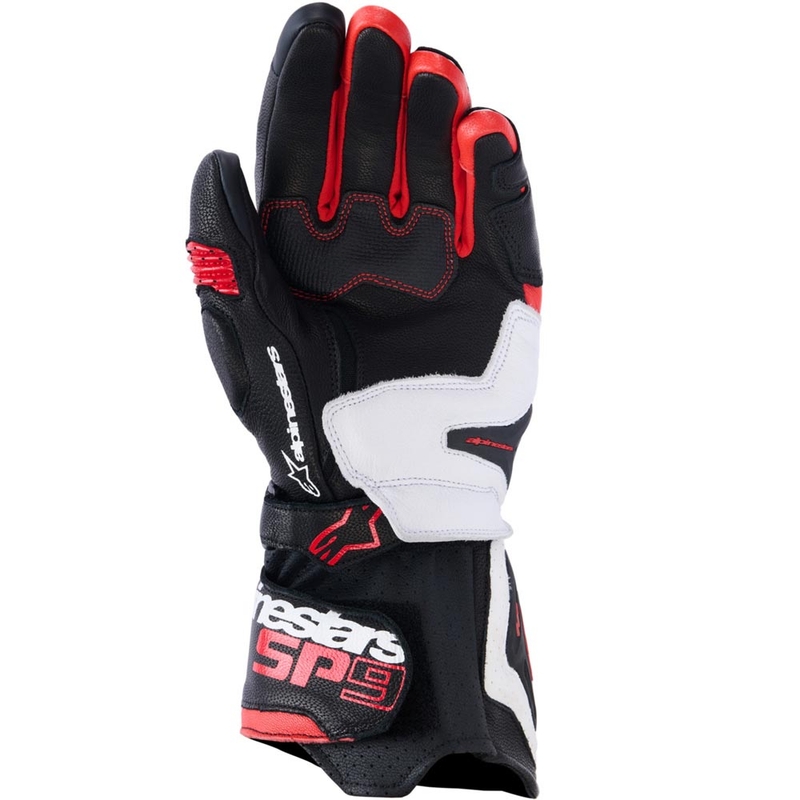 Gants de moto Alpinestars SP-9 noir-blanc-rouge