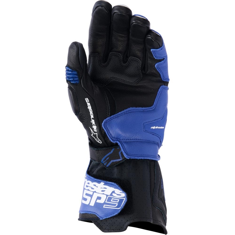 Gants de moto Alpinestars SP-9 bleu-blanc-noir