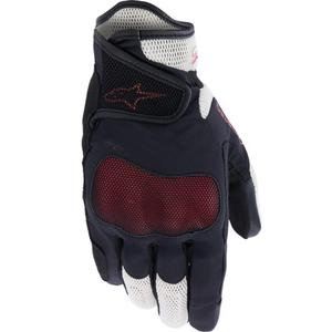 Gants de moto Alpinestars Stella Mogress Airflow pour femmes, beige-noir-rose