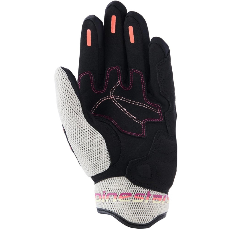 Gants de moto Alpinestars Stella Mogress Airflow pour femmes, beige-noir-rose