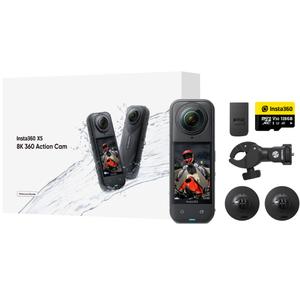 Caméra d'action Insta360 X5 pour moto (noire)
