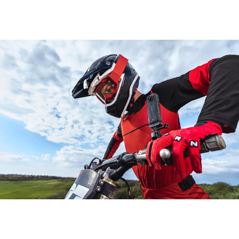 Caméra d'action Insta360 X5 pour moto (noire)
