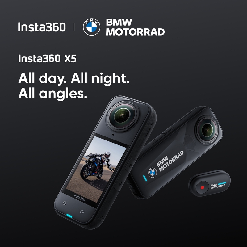 Caméra d'action Insta360 X5 BMW Motorrad Edition noire