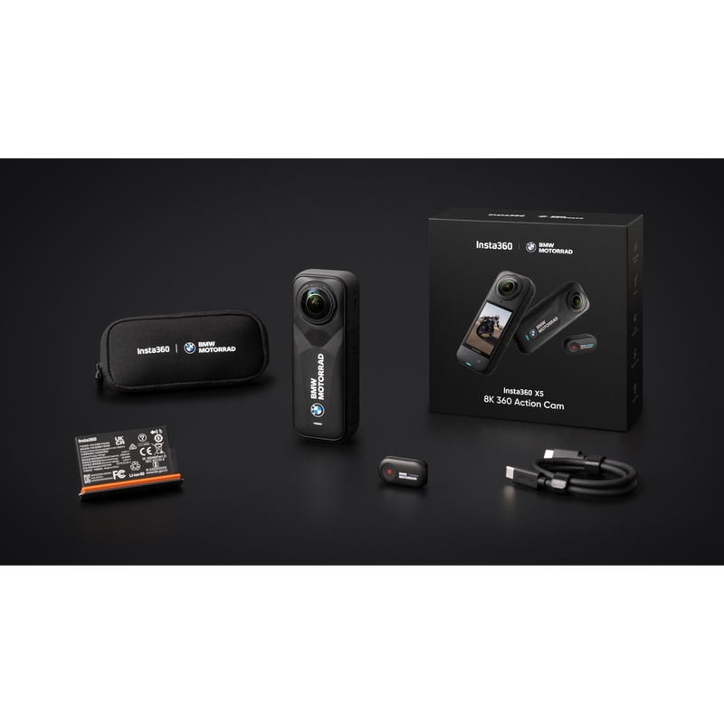 Caméra d'action Insta360 X5 BMW Motorrad Edition noire
