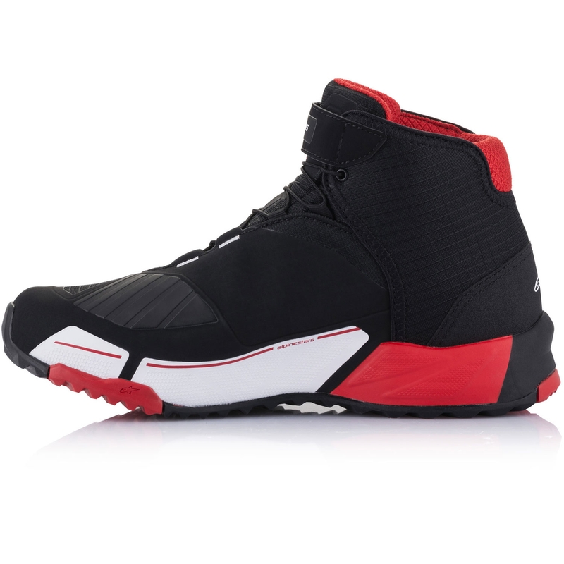 Bottes de moto Alpinestars CR-X Drystar MM93, collection noir-rouge-blanc