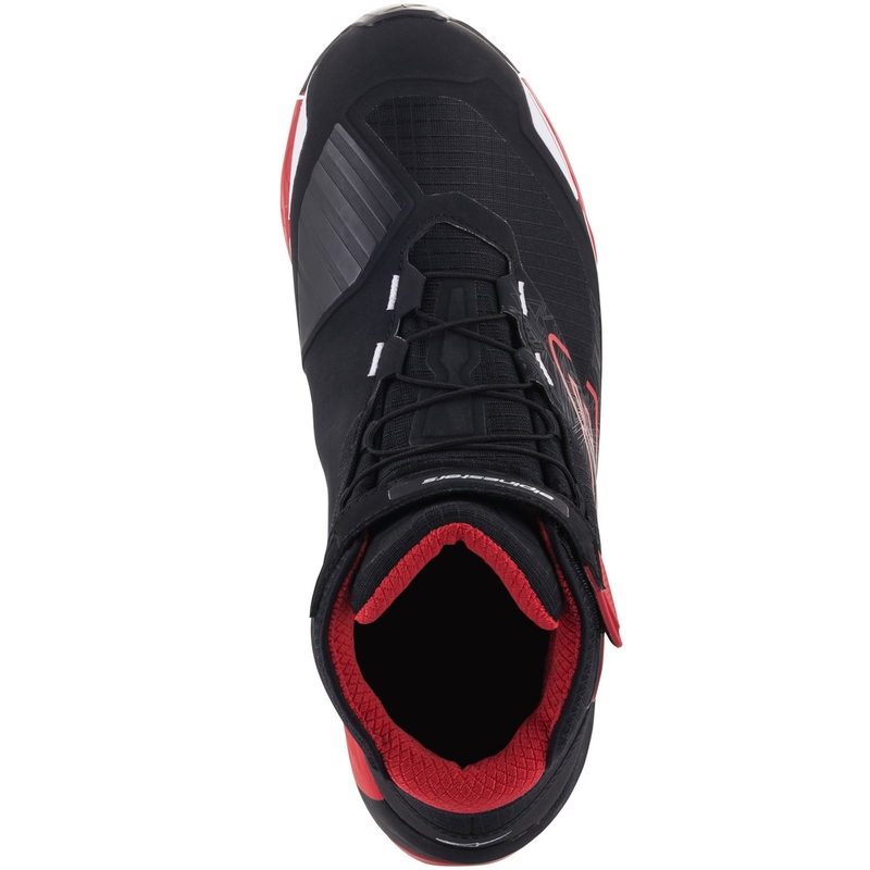 Bottes de moto Alpinestars CR-X Drystar MM93, collection noir-rouge-blanc