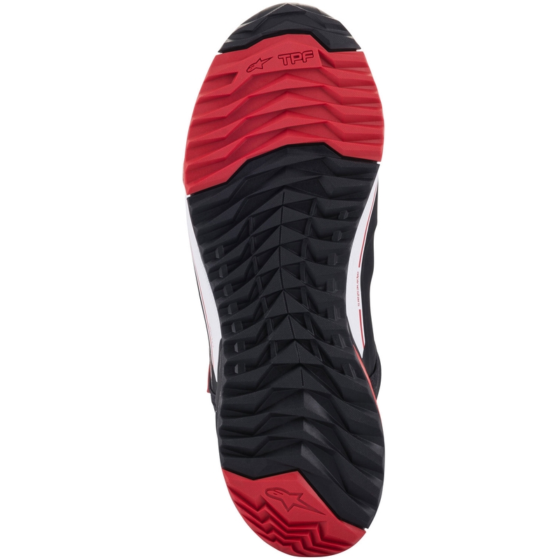 Bottes de moto Alpinestars CR-X Drystar MM93, collection noir-rouge-blanc