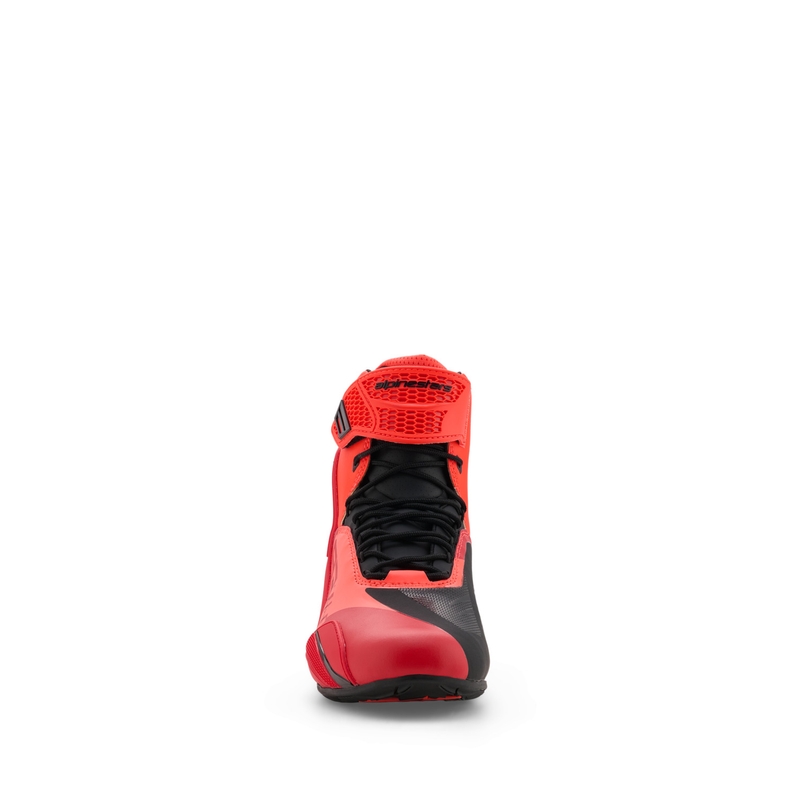 Bottes de moto Alpinestars Faster-4 MM93, collection fluo, rouge-rouge-noir