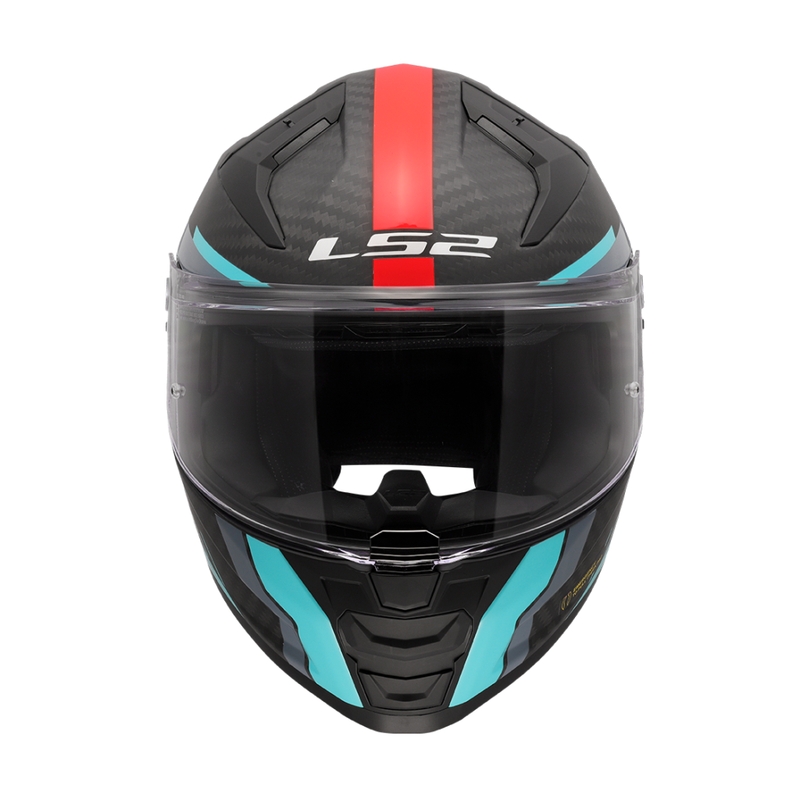 Casque intégral de moto LS2 FF811 Vector II C Grid rouge-turquoise - II. qualité